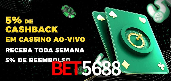 Promoções do cassino ao Vivo BET5688